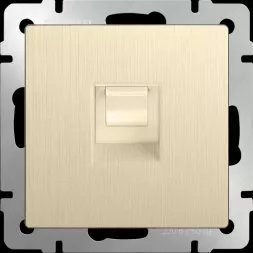 Розетка Ethernet RJ-45 (шампань рифленый) W1181010 Werkel